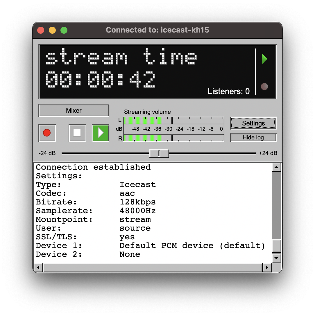 BUTT - broadcast using this tool